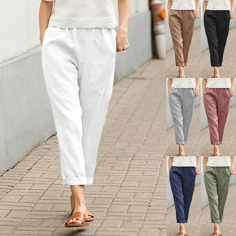 Pantalones anchos con bolsillos