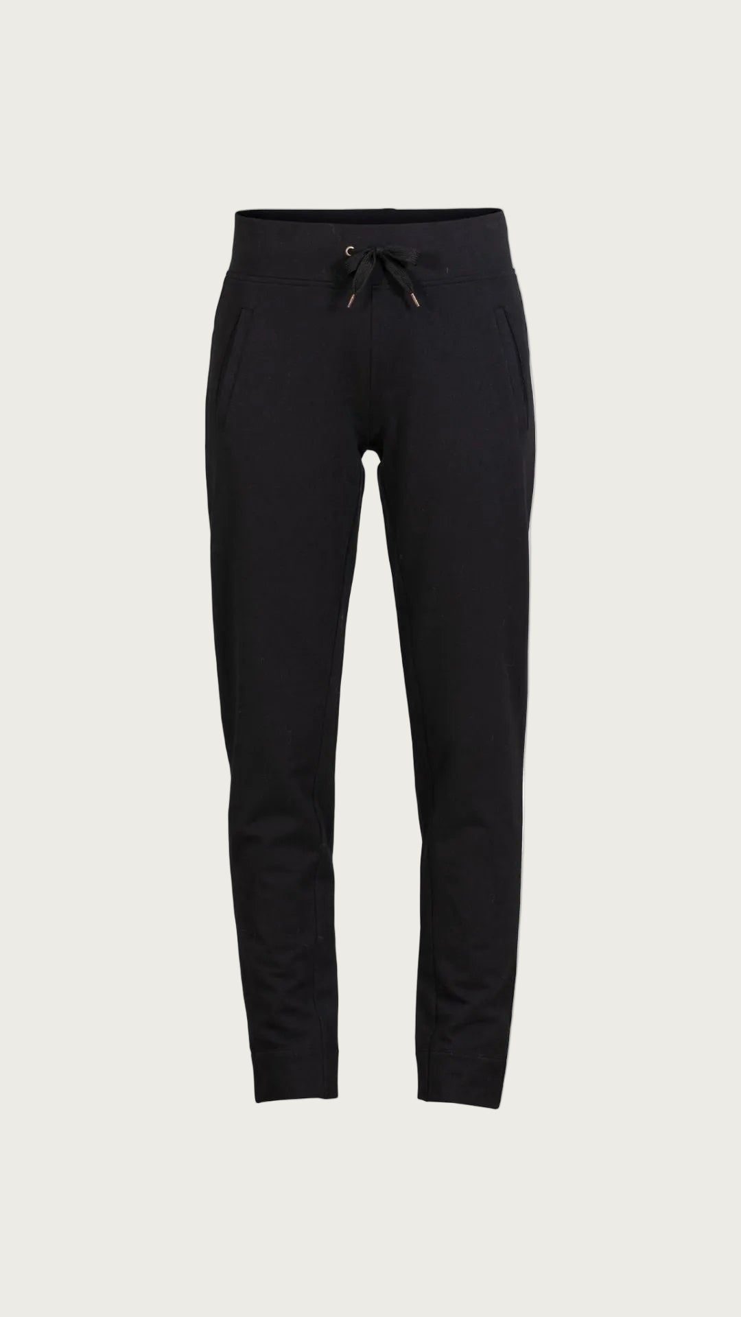 Pantalón recto elástico con cintura elástica