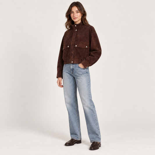 Chaqueta Efecto Ante Dalia