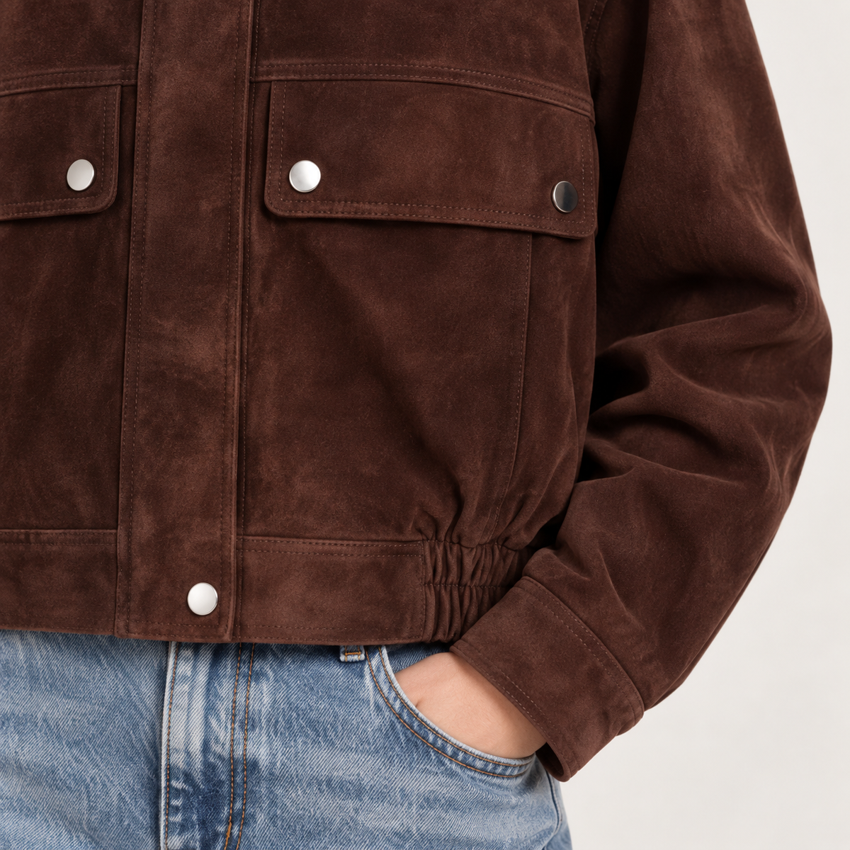 Chaqueta Efecto Ante Dalia