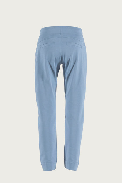 Pantalón recto elástico con cintura elástica