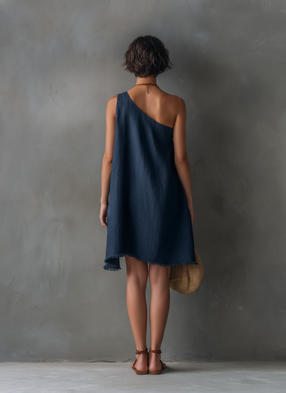 Paloma | Vestido de verano de un solo hombro