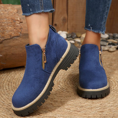 Blandine | Botines de plataforma con cremallera lateral