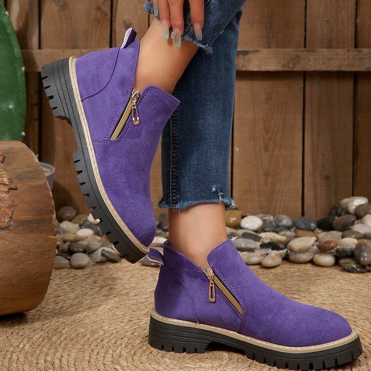 Blandine | Botines de plataforma con cremallera lateral
