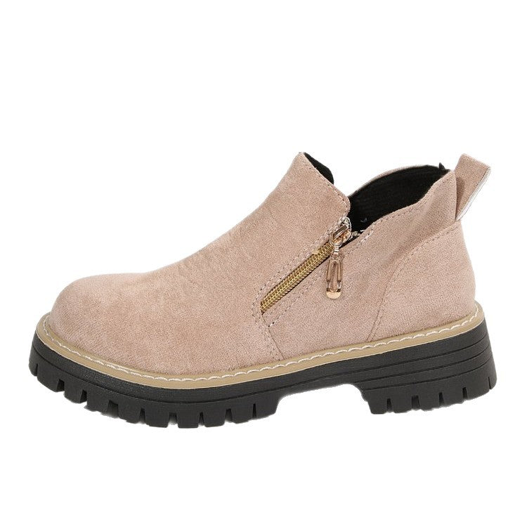 Blandine | Botines de plataforma con cremallera lateral