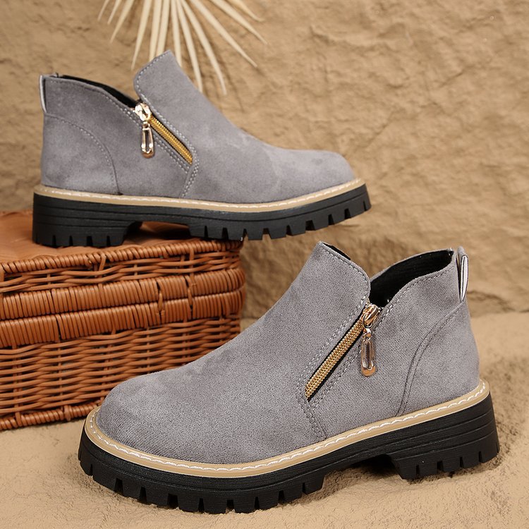 Blandine | Botines de plataforma con cremallera lateral