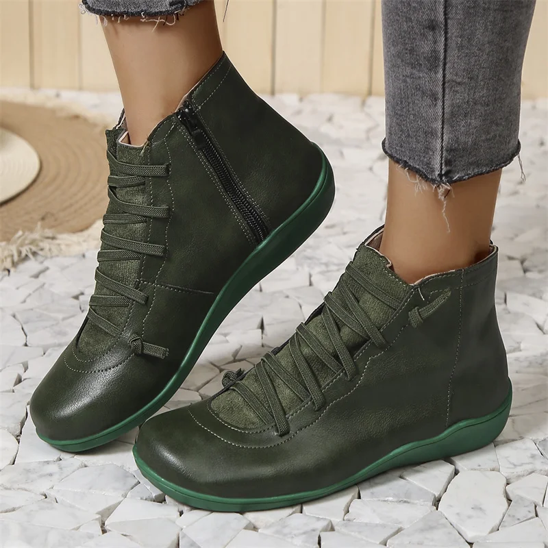 Helen | Botines con cremallera y suela antideslizante