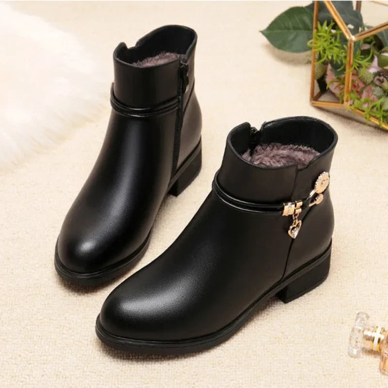 Constance | Botines Forrados de Tacón Bajo