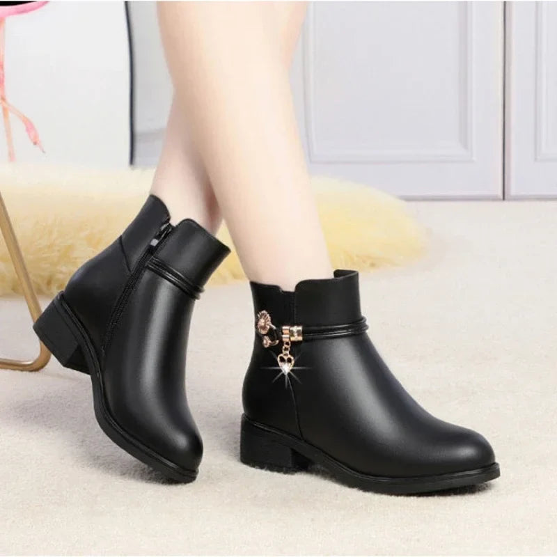 Constance | Botines Forrados de Tacón Bajo