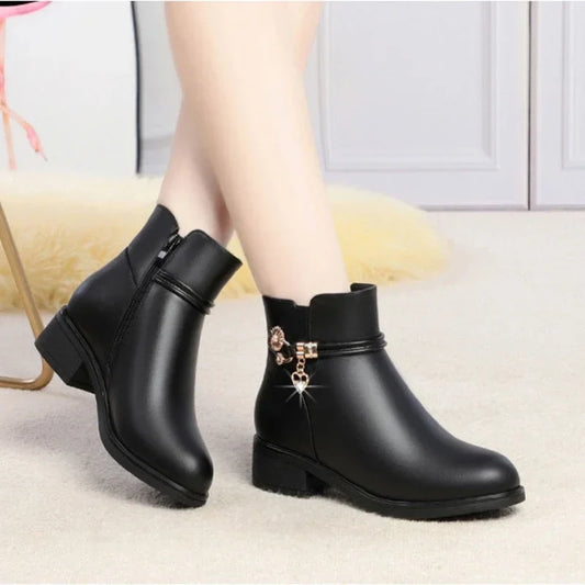 Constance | Botines Forrados de Tacón Bajo