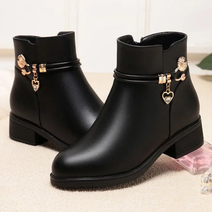 Constance | Botines Forrados de Tacón Bajo