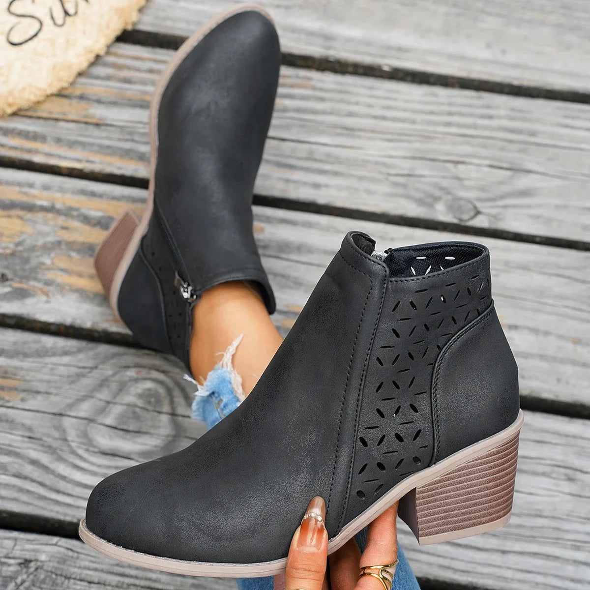 Garance | Botines western de tacón medio