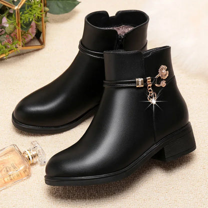 Constance | Botines Forrados de Tacón Bajo