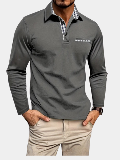SACHA | POLO ELEGANTE DE MANGA LARGA