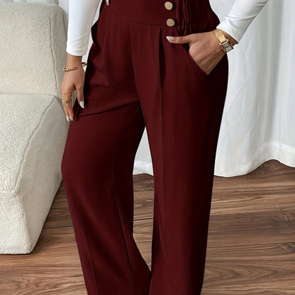 Pantalón sastre recto de elegancia desenfadada