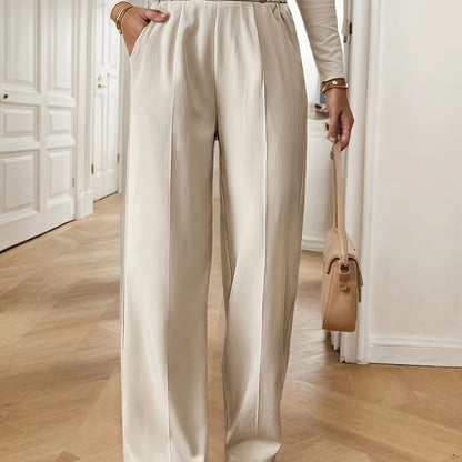 Pantalón sastre recto de elegancia desenfadada