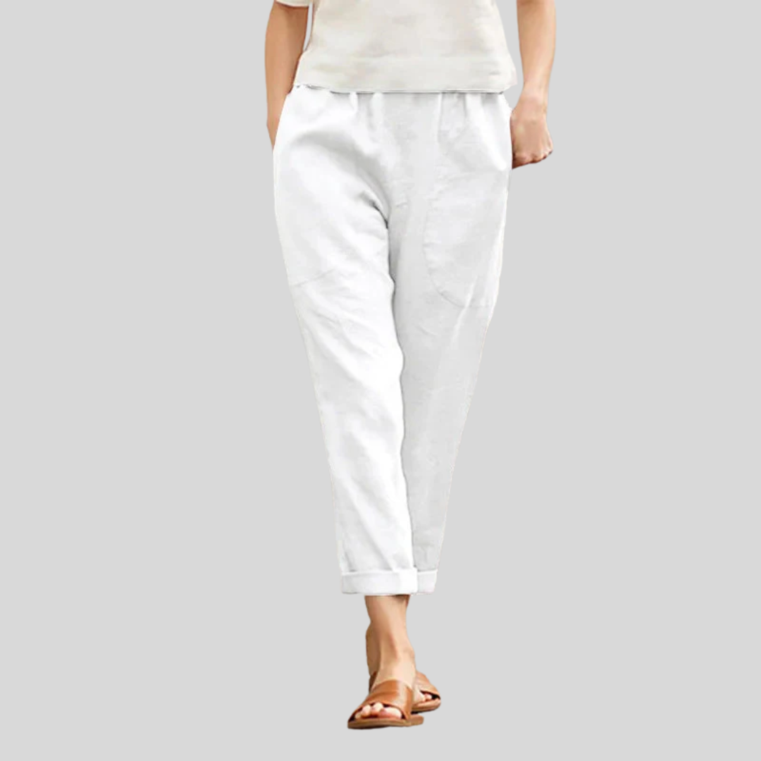 Pantalones anchos con bolsillos