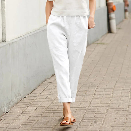 Pantalones anchos con bolsillos