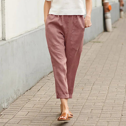 Pantalones anchos con bolsillos