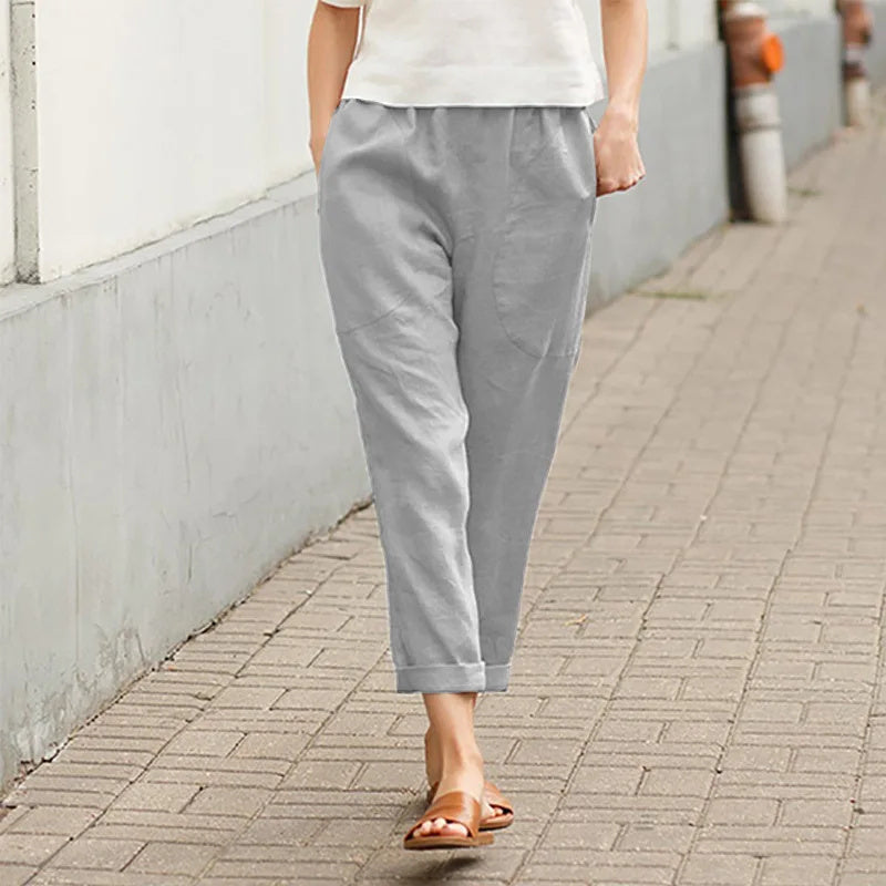 Pantalones anchos con bolsillos