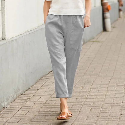 Pantalones anchos con bolsillos