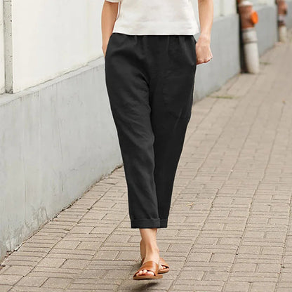 Pantalones anchos con bolsillos
