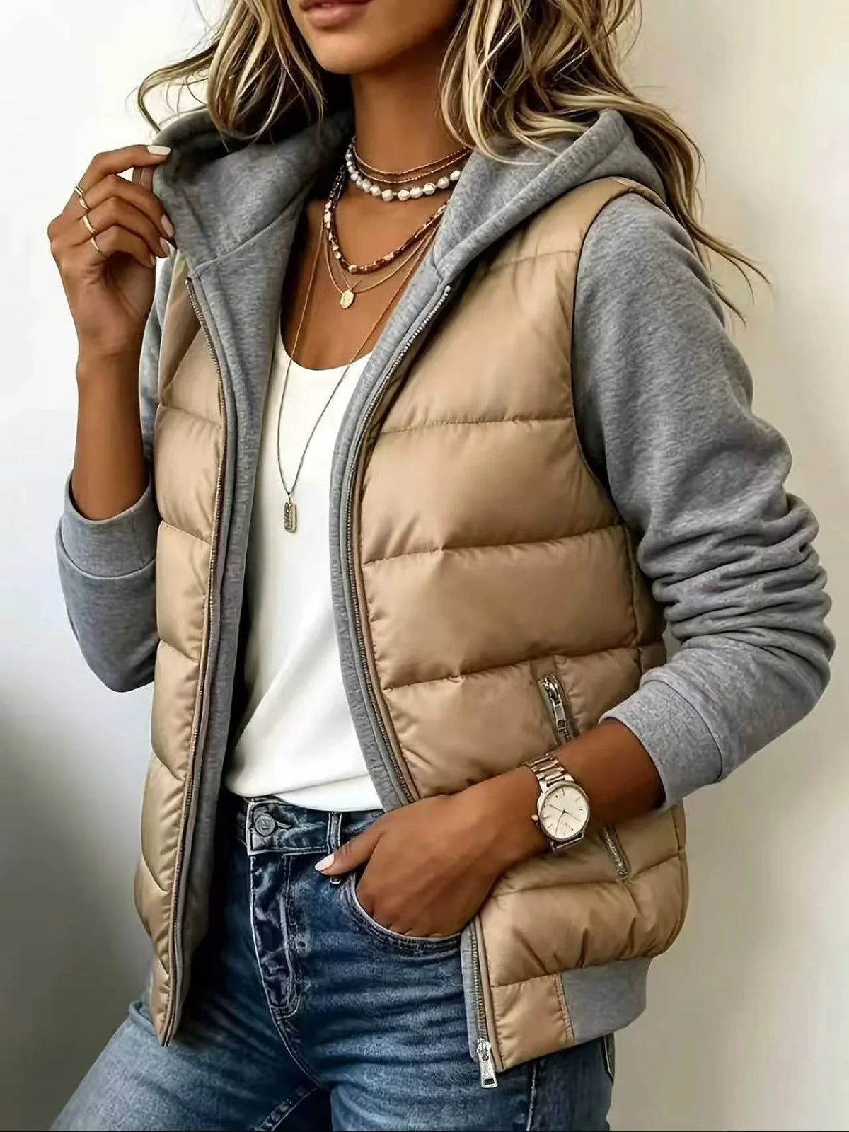 Lorena | Chaqueta acolchada con capucha