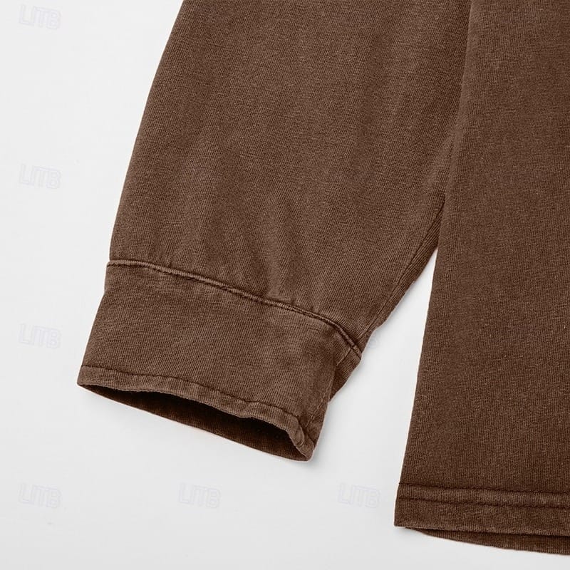 MARCOS | Camiseta de manga larga con cuello abotonado