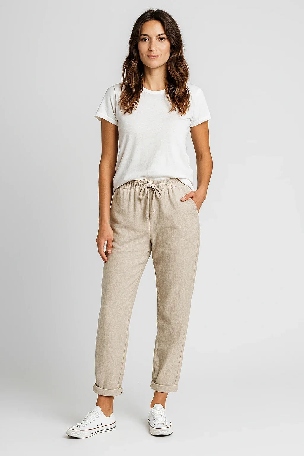 Pantalón elegante de algodón